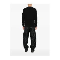 Strik<Stone Island Crewneck Sweatshirt Sort
