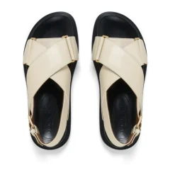 Sandaler<Marni Crisscross Sandal Beige