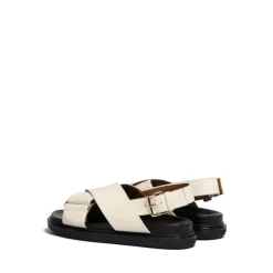 Sandaler<Marni Crisscross Sandal Beige