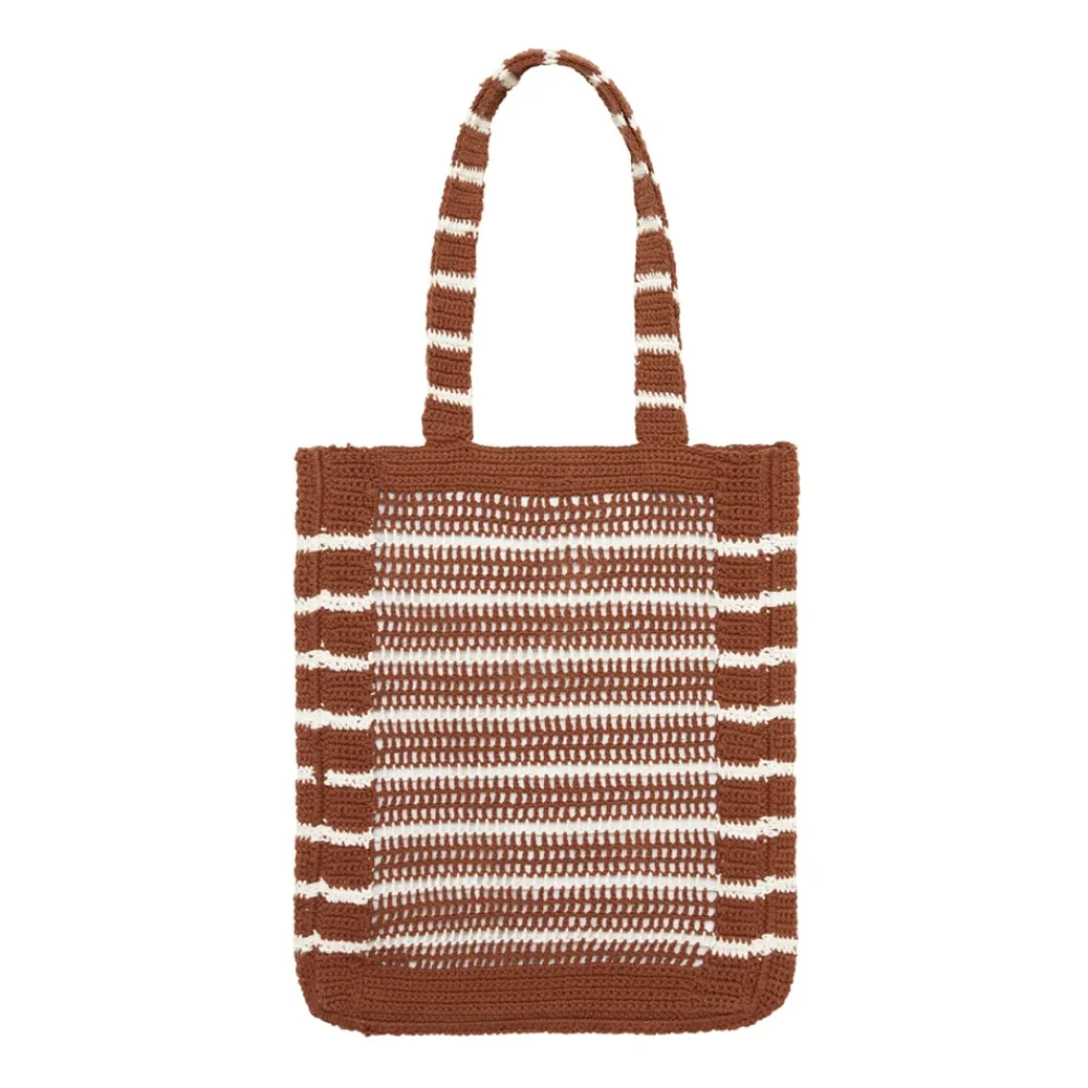 Indkøbstasker^Faithfull the brand Crochet Tote Bag Brun