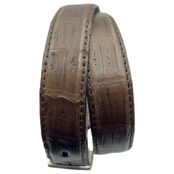 Bælter^Paolo Vitale Crocodile Belt Brun