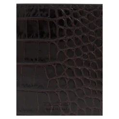Punge & Kortholder<Tom Ford Crocodile Leather Wallet Brun