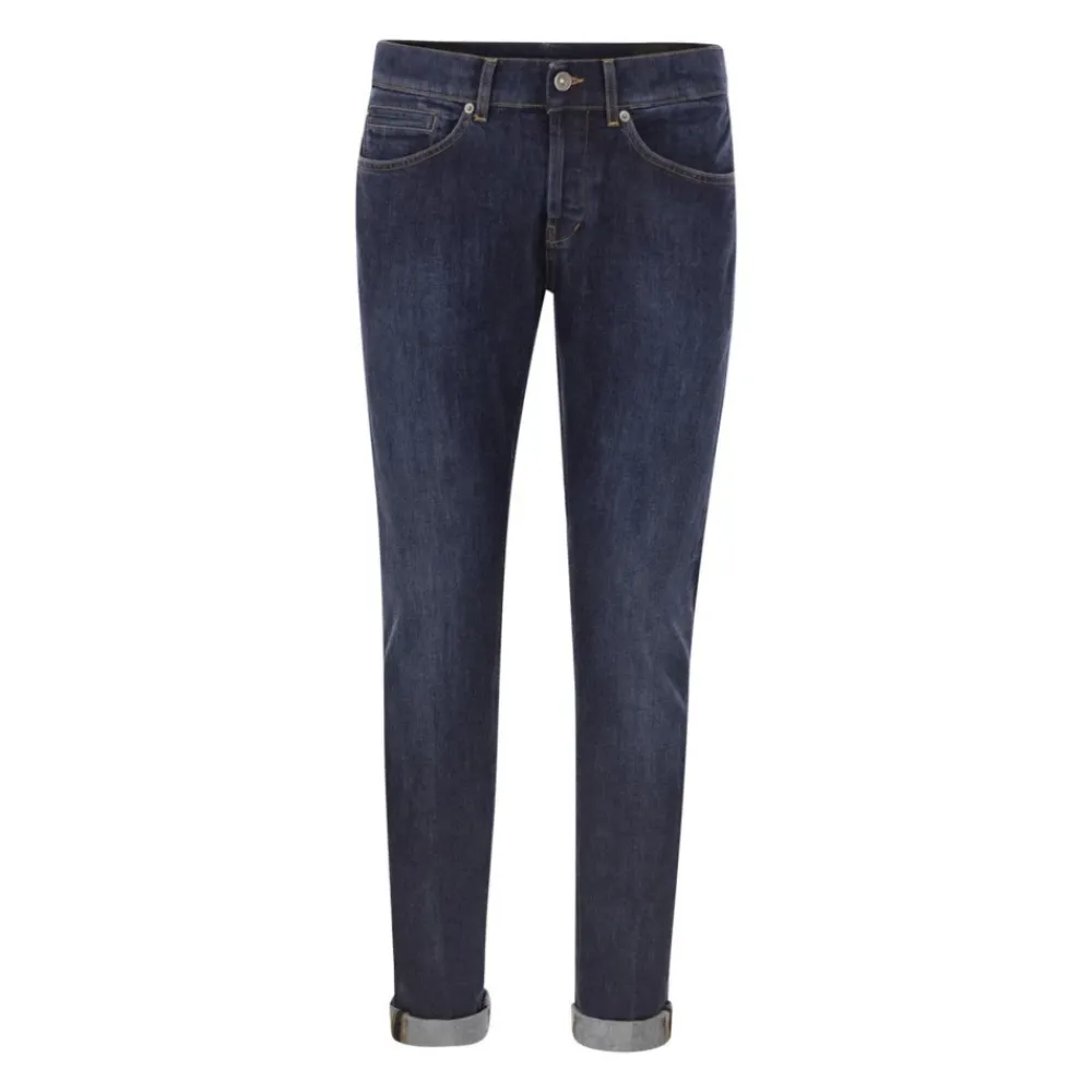 Jeans^Dondup Cropped Denim Jeans Blå