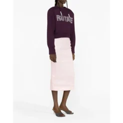 Sweatshirts^ROTATE Birger Christensen Cropped Striktrøje Lilla