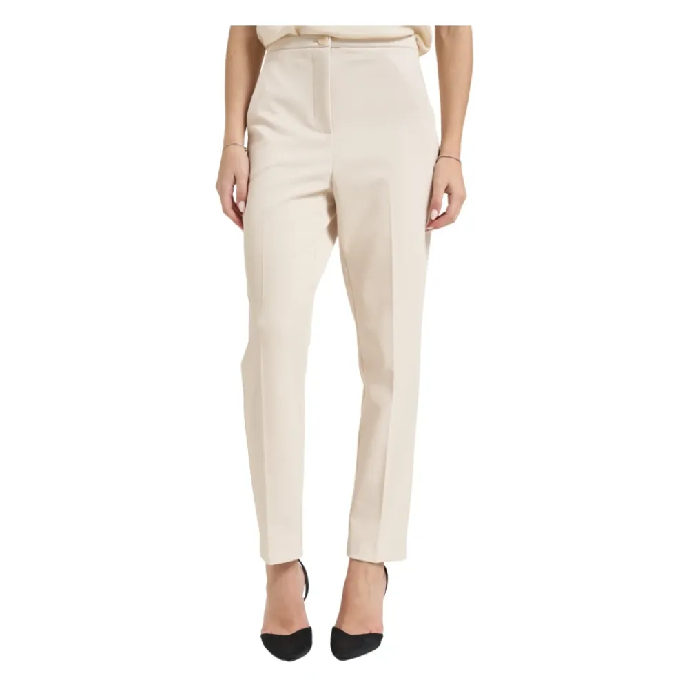 Bukser<Patrizia Pepe Cropped Trousers Beige
