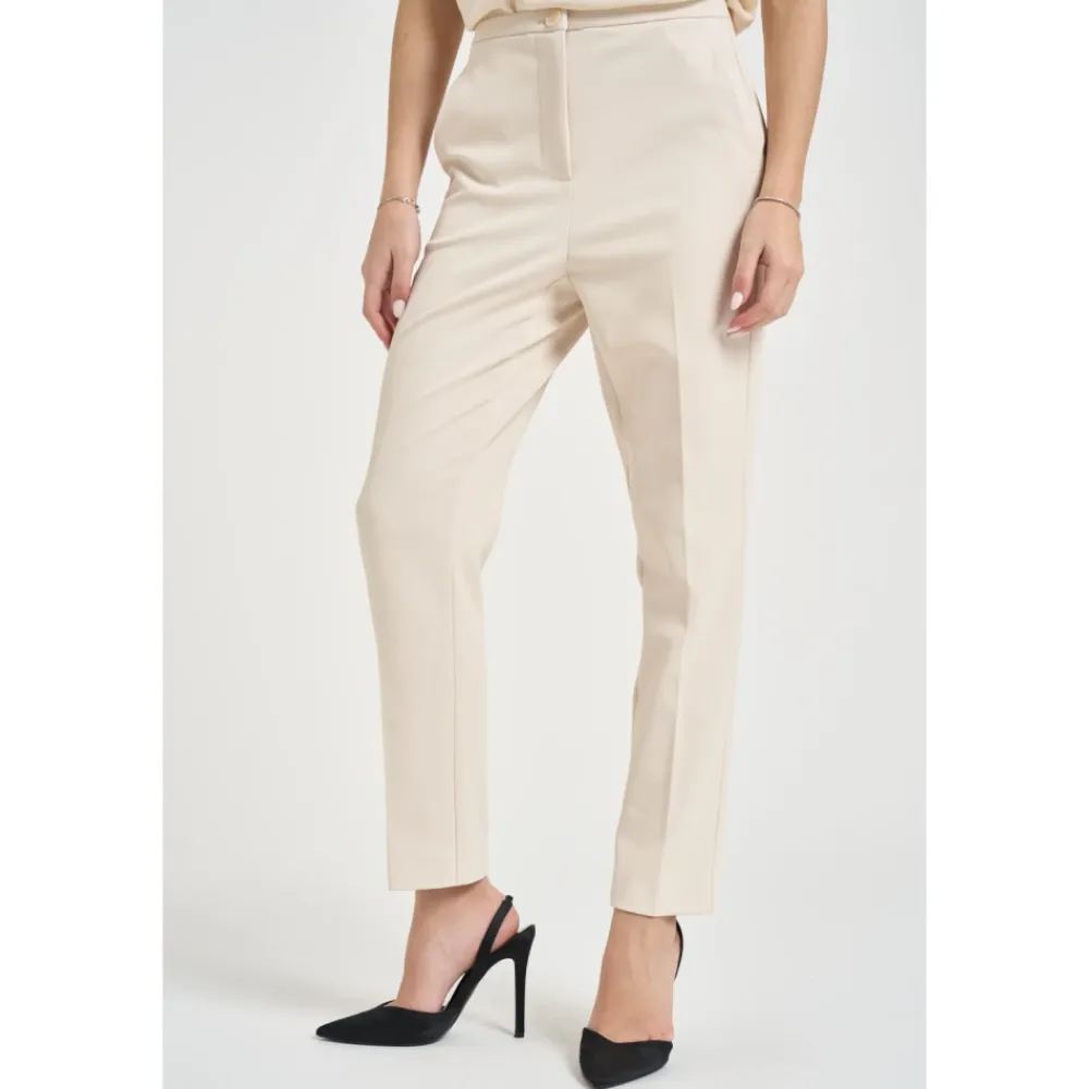 Bukser<Patrizia Pepe Cropped Trousers Beige