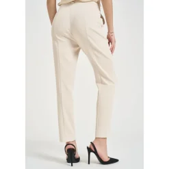 Bukser<Patrizia Pepe Cropped Trousers Beige