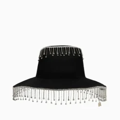 Huer & Kasketter<ROTATE Birger Christensen Crystal Cowboy Hat Sort