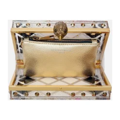 Clutch<Kurt Geiger Crystal Quilt Box Clutch Multifarvet