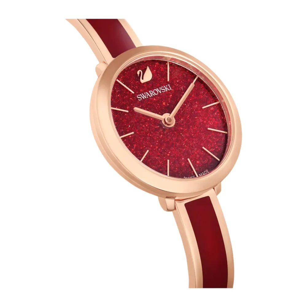Ure^Swarovski Crystalline Bangle Delight Rød