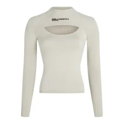 Striktrøjer & Sweatere<Karl Lagerfeld Cutout Sweater Beige