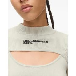 Striktrøjer & Sweatere<Karl Lagerfeld Cutout Sweater Beige