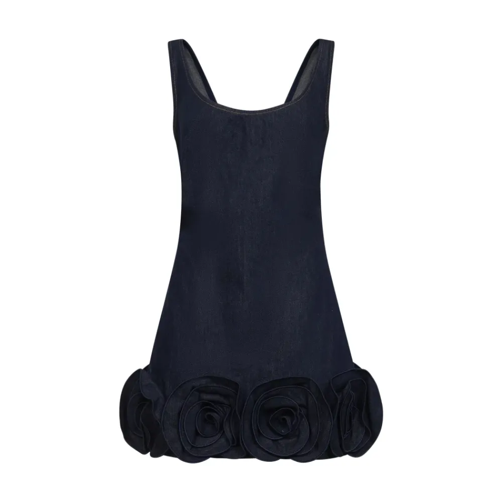 Kjoler^Self Portrait 3D Flower Mini Dress Blå