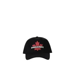 Huer, Kasketter & Hatte^Dsquared2 D2 Leaf Baseball Cap Sort