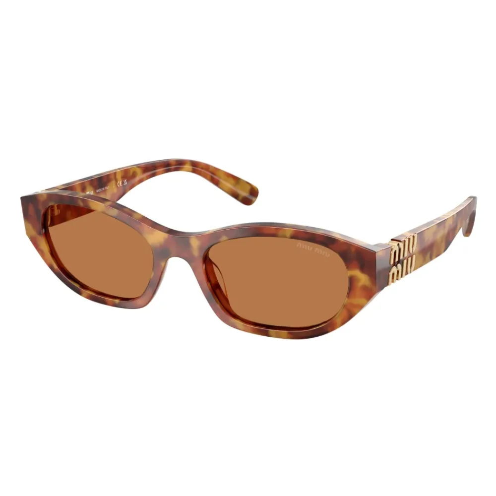 Solbriller^Miu Miu Dame solbriller firkantet stil Brun
