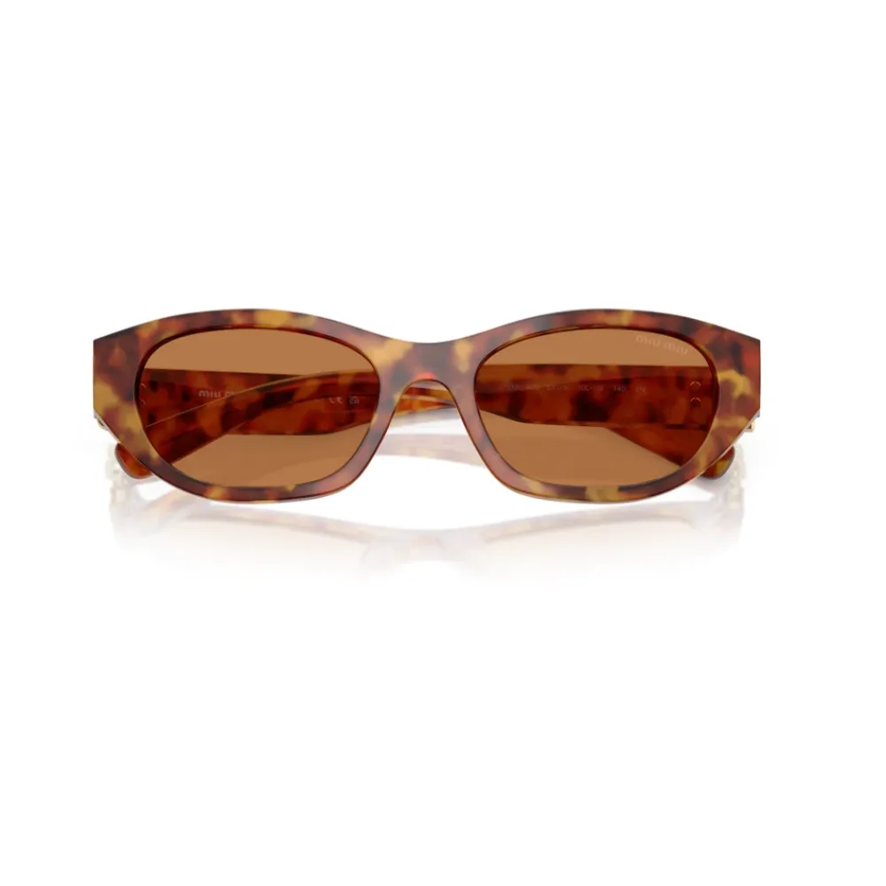 Solbriller^Miu Miu Dame solbriller firkantet stil Brun