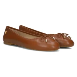 Ballerina Sko^Ralph Lauren Dames Ballerina Jayna Flats Ballet Brun