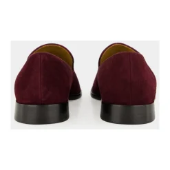 Loafers<Christian Louboutin Danny Flex Nubuck Moccasin Rød