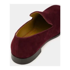 Loafers<Christian Louboutin Danny Flex Nubuck Moccasin Rød