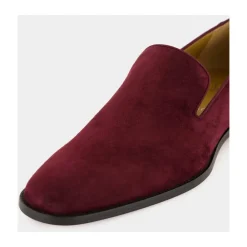Loafers<Christian Louboutin Danny Flex Nubuck Moccasin Rød