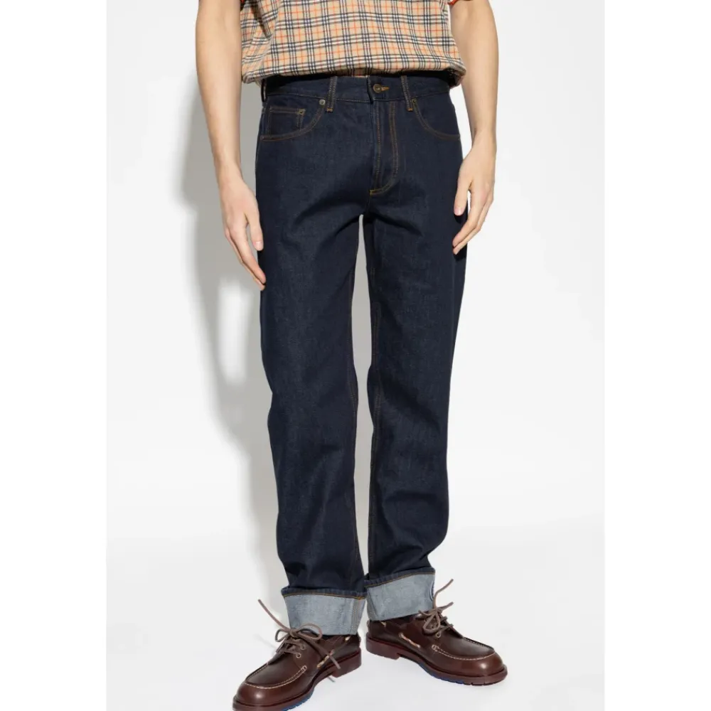 Jeans^Burberry Danny Straight Jeans Blå