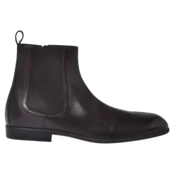 Chelsea Boots<Baldinini Dark brown leather ankle boots Brun