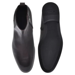Chelsea Boots<Baldinini Dark brown leather ankle boots Brun