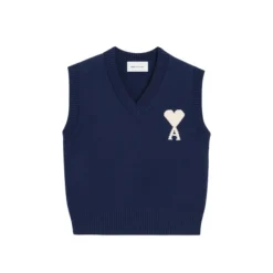 Strik^Ami Paris De Coeur Ærmeløs Sweater Blå