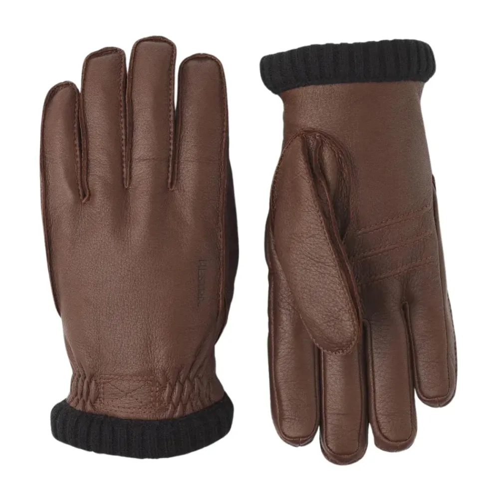 Handsker^Hestra Deerskin Primaloft Rib Handske, Brun