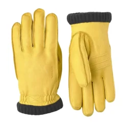 Handsker^Hestra Deerskin Primaloft Rib Handsker, Gul