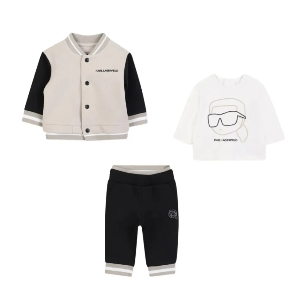 Bodystocking & Sæt^Karl Lagerfeld 3-delt sæt med logo Multifarvet