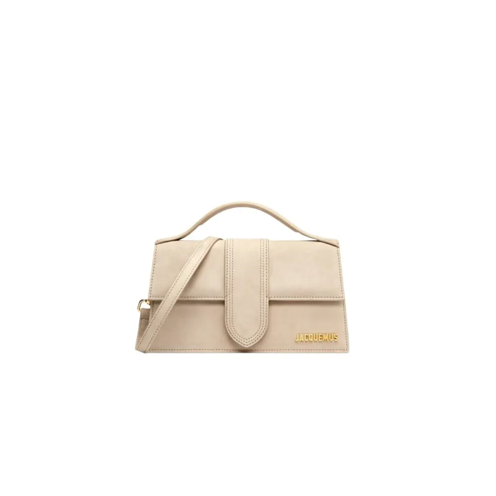 Skuldertasker^Jacquemus Den store Bambino taske Beige