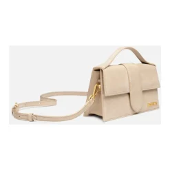 Skuldertasker^Jacquemus Den store Bambino taske Beige