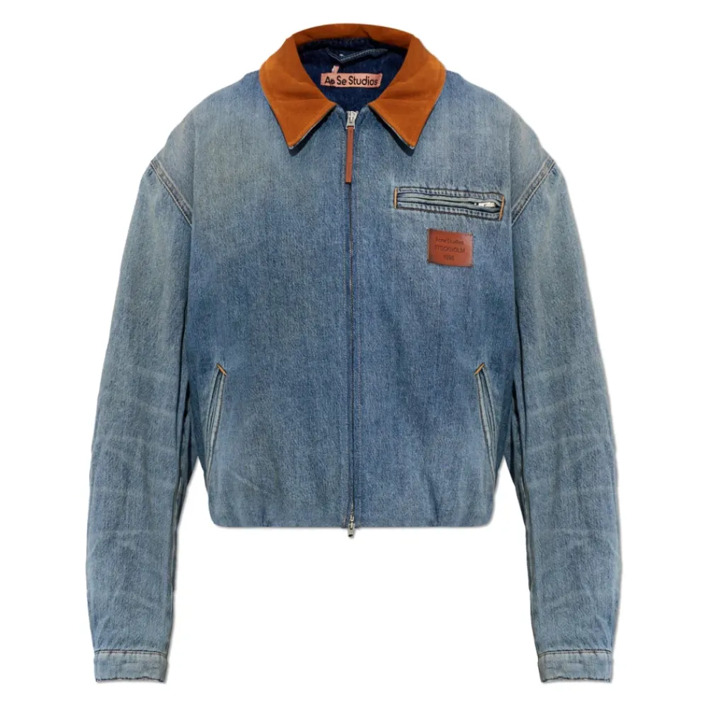 Jakker^Acne Studios Denim Bomber Jakke Blå