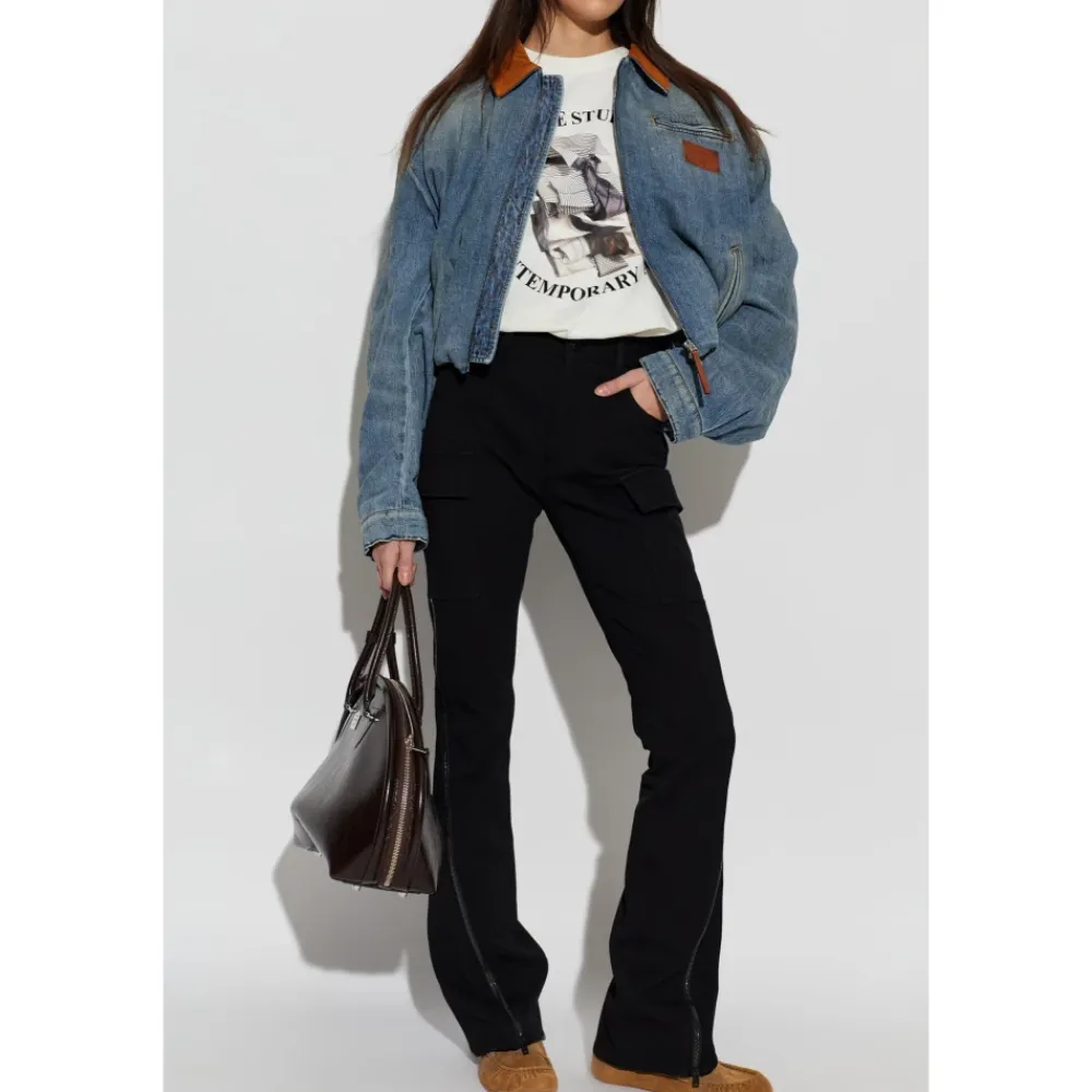 Jakker^Acne Studios Denim Bomber Jakke Blå