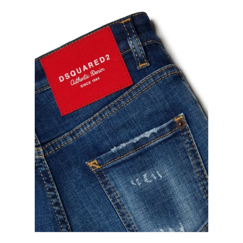 Underdele^Dsquared2 Denim Jeans DQ01 Style Blå