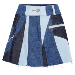 Nederdele<Philipp Plein Denim Mini Skirt Blå