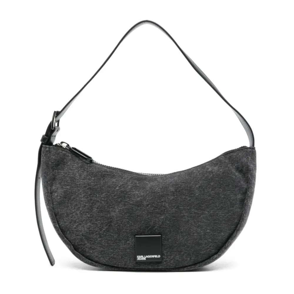 Skuldertasker<Karl Lagerfeld Denim Moon Skuldertaske Sort