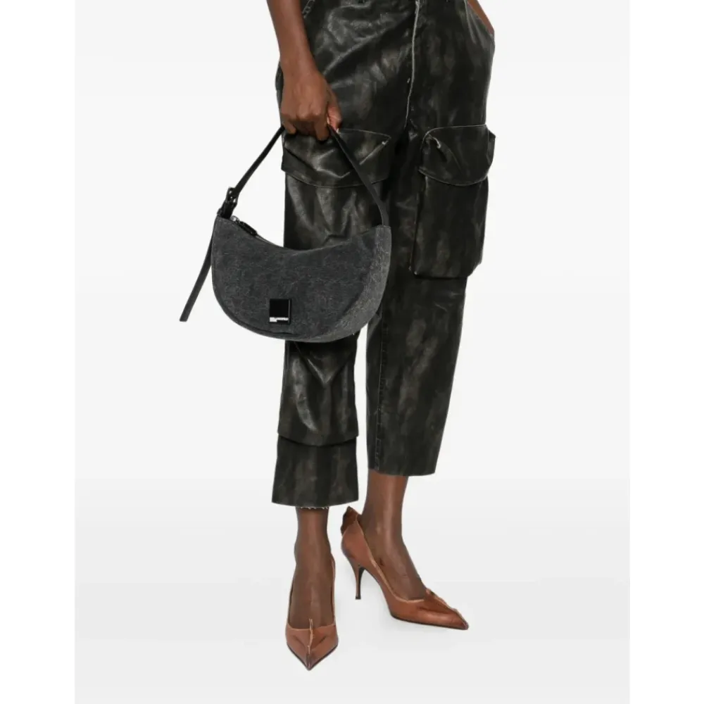 Skuldertasker<Karl Lagerfeld Denim Moon Skuldertaske Sort
