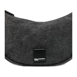Skuldertasker<Karl Lagerfeld Denim Moon Skuldertaske Sort