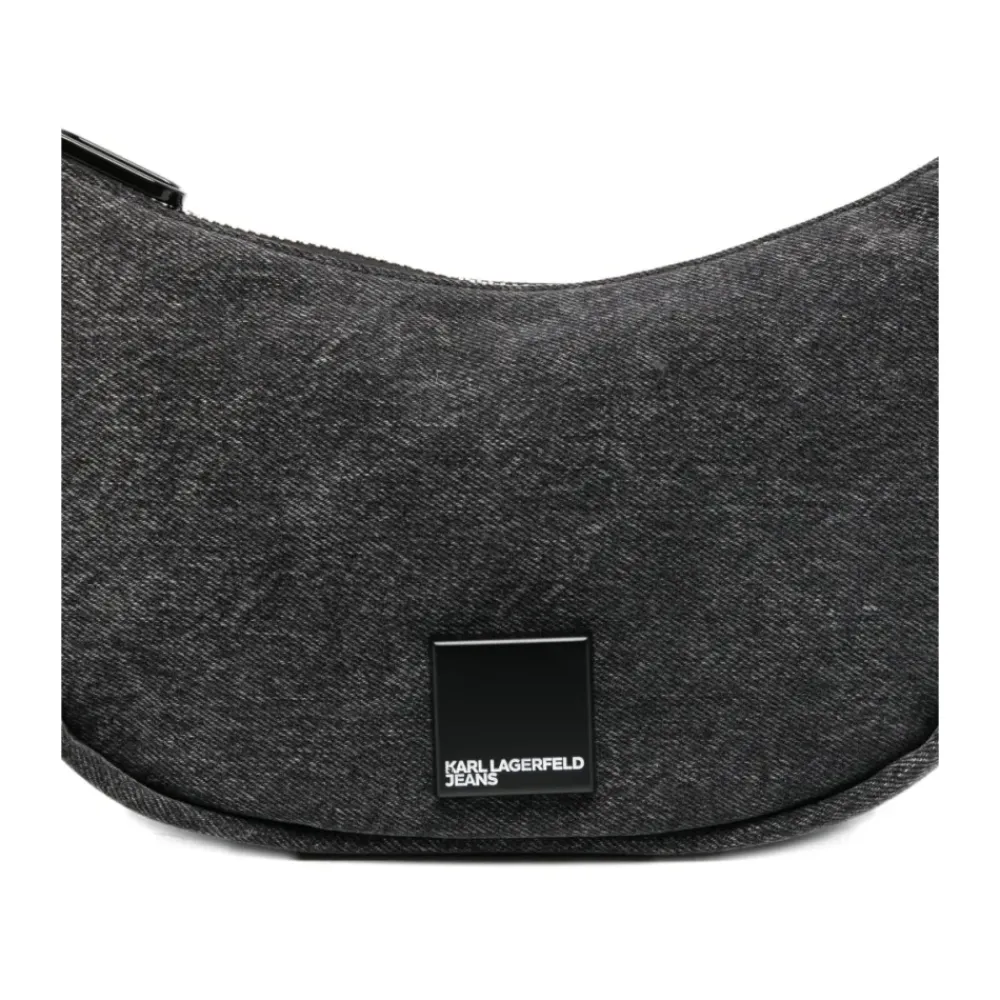 Skuldertasker<Karl Lagerfeld Denim Moon Skuldertaske Sort