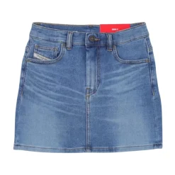 Kjoler & Nederdele^Diesel Denim Nederdel Blå