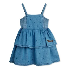 Kjoler & Nederdele^Mini Rodini Denim Rullekravekjole Med Stropper Blå