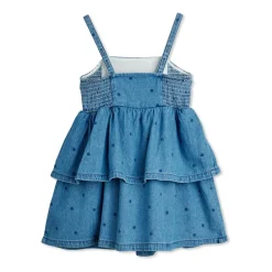 Kjoler & Nederdele^Mini Rodini Denim Rullekravekjole Med Stropper Blå
