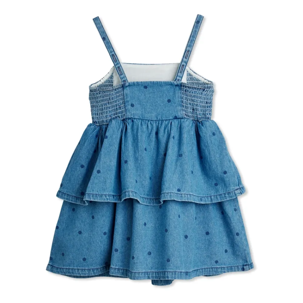 Kjoler & Nederdele^Mini Rodini Denim Rullekravekjole Med Stropper Blå