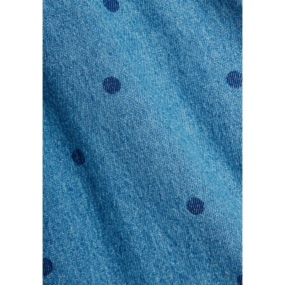 Kjoler & Nederdele^Mini Rodini Denim Rullekravekjole Med Stropper Blå