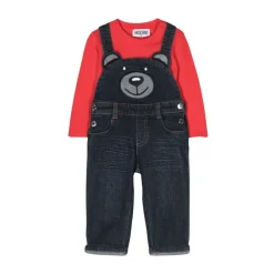 Jumpsuits<Moschino Denim Salopette og langærmet T-shirt sæt Multifarvet
