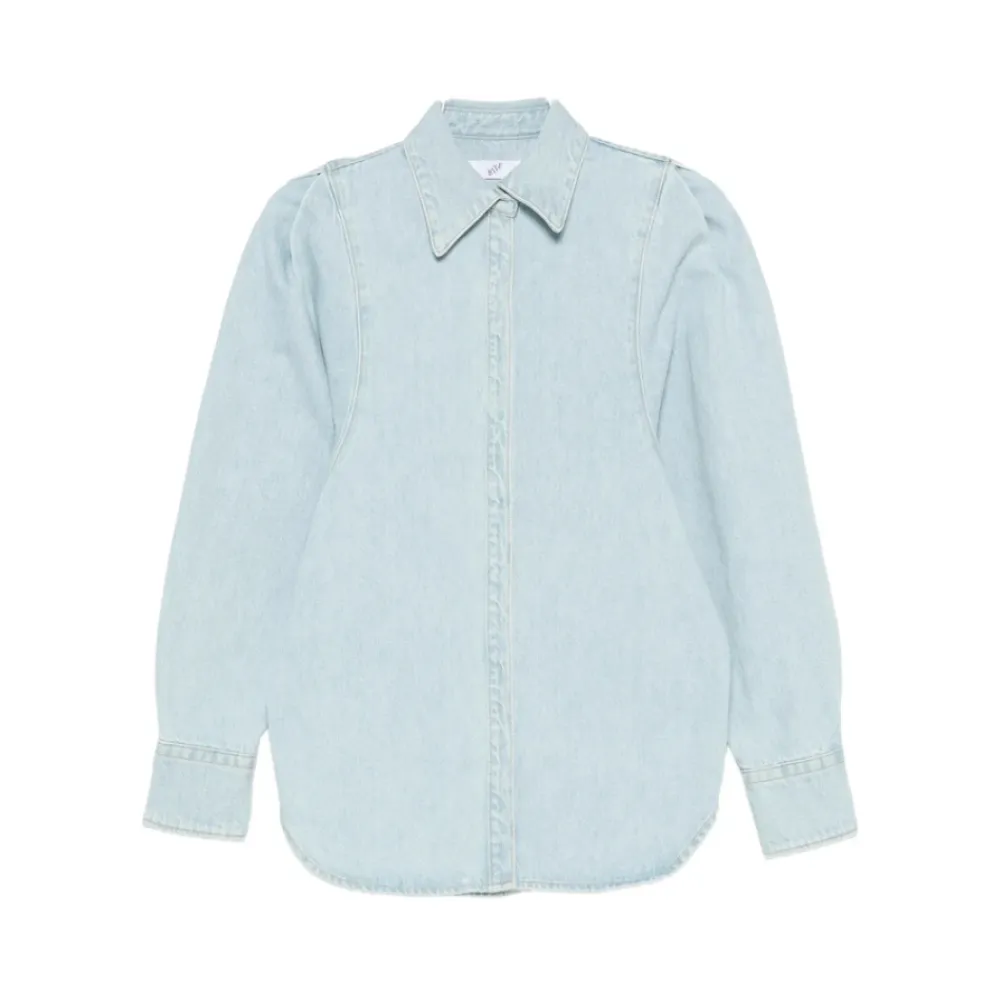 Bluser & Skjorter<Bite Studios Denim Shirt Blå