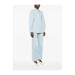 Bluser & Skjorter<Bite Studios Denim Shirt Blå