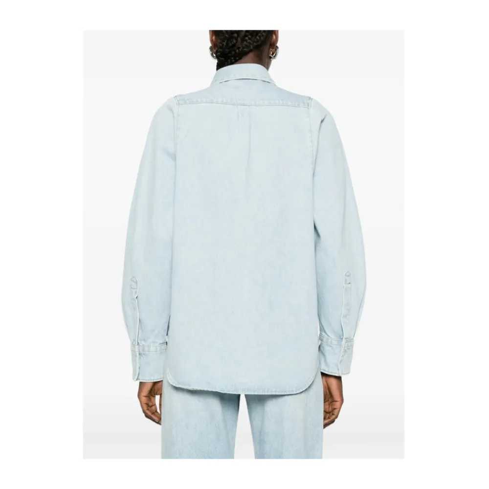 Bluser & Skjorter<Bite Studios Denim Shirt Blå